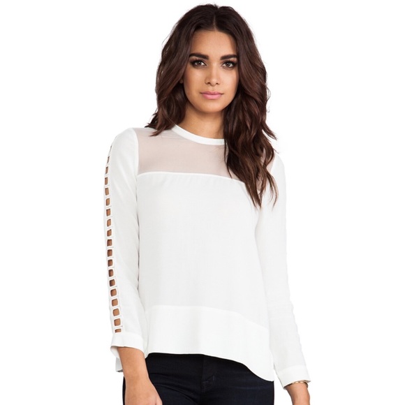 IRO • Off White Ashty Long Sleeve Blouse - Picture 1 of 16